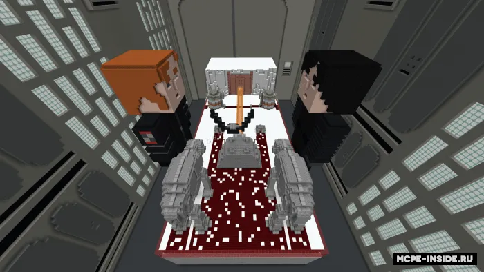 Star Wars: Crait jangi — Minecraft xarita, rasm 1