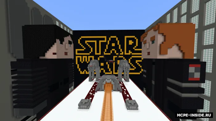 Star Wars: Crait jangi — Minecraft xarita, rasm 2