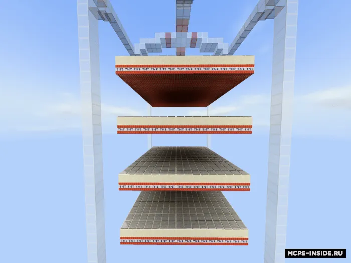 TNT Run — Minecraft xarita, rasm 1