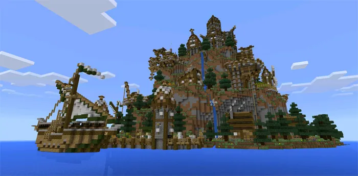 The Rykene Village — Minecraft xarita, rasm 1