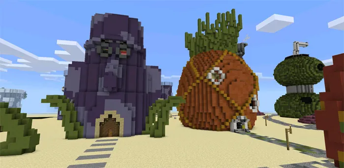 Bikini Bottom City — Minecraft xarita, rasm 2