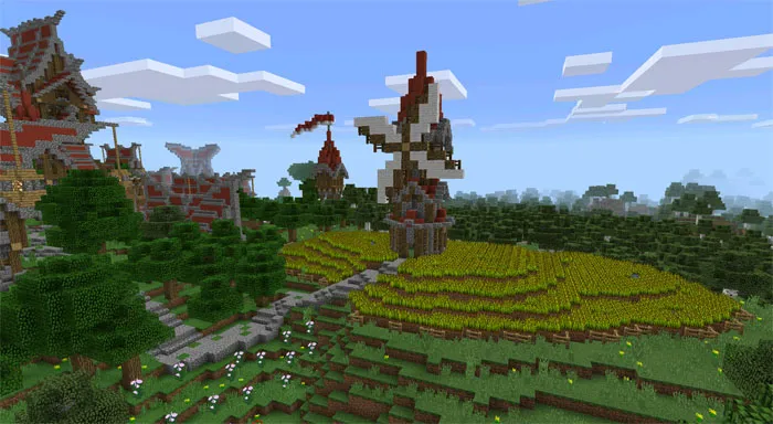 Elondrian Village — Minecraft xarita, rasm 2
