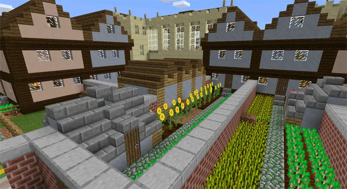 Realistic Medieval Town — Minecraft xarita, rasm 2