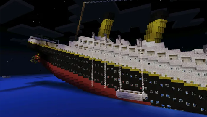 RMS Titanic Sinking — Minecraft xarita, rasm 2