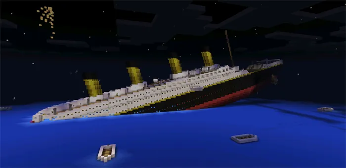 RMS Titanic Sinking — Minecraft xarita, rasm 3