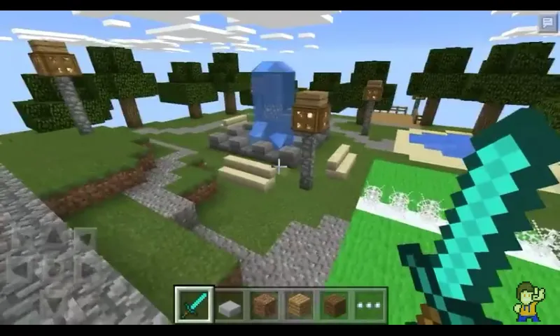 Steve holding house — Minecraft xarita, rasm 3