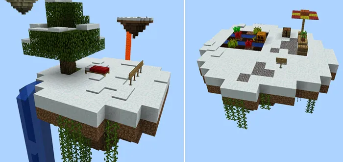 Christmas Skyblock — Minecraft xarita, rasm 1