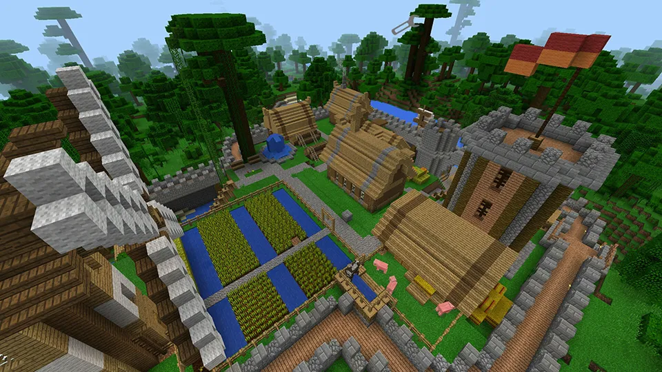 Jungle Castle — Minecraft xarita, rasm 2
