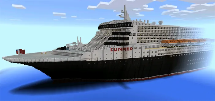 RMS Queen Mary 2 PE — Minecraft xarita, rasm 4