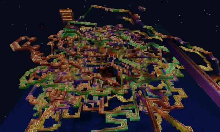 Rainbow Road 4.5 — Minecraft xarita, rasm 2