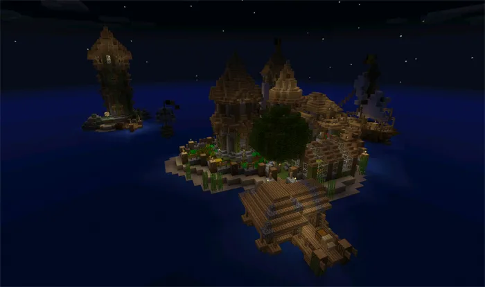 Medieval Island Village — Minecraft xarita, rasm 3