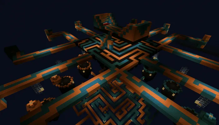 TRON Skywars — Minecraft xarita, rasm 1
