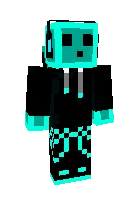 Moviy rangdagi shilliqurt — Minecraft skin, rasm 1