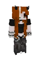 Qizil sochli roker qiz — Minecraft skin, rasm 1