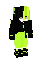 Yashil uslubdagi qiz — Minecraft skin, rasm 1