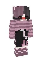 Koptokli og'iz bog'ichli qiz 3 — Minecraft skin, rasm 1