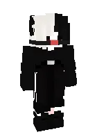 Koptokli og'iz bog'ichli qiz 2 — Minecraft skin, rasm 1