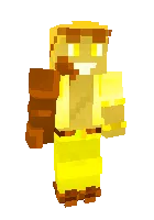 Sariq sochli korg — Minecraft skin, rasm 1