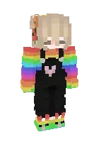 Rainbow blonde hair girl