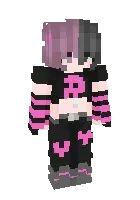 Pink and black cute girl