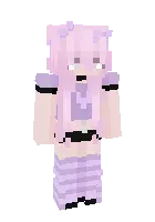 Pink hair kawaii girl