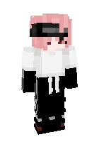Pink hair evil girl — Minecraft skin, rasm 1