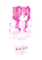 Yoqimtoy pushti mushuk — Minecraft skin, rasm 1