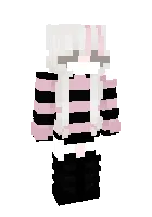 Yo'l-yo'l koftadagi qiz — Minecraft skin, rasm 1