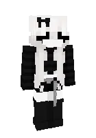 Qora kiyimdagi qiz — Minecraft skin, rasm 1