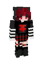 Emo qiz — Minecraft skin, rasm 1