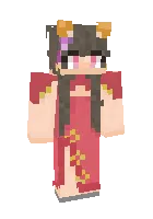 Chinese kitsune — Minecraft skin, rasm 1