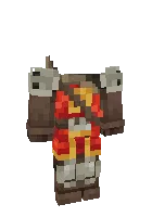 Ritsar libosi yo'g'on qo'llar — Minecraft skin, rasm 1