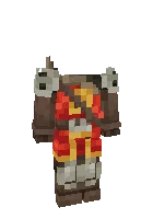 Ritsar libosi ingichka qo'llar — Minecraft skin, rasm 1