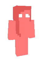 Qizil qiz — Minecraft skin, rasm 1