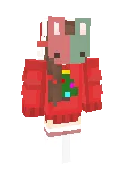 yangi yil qizi :3 — Minecraft skin, rasm 1