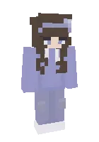 binafsha rangli qiz — Minecraft skin, rasm 1