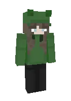 yashil xudilik qiz — Minecraft skin, rasm 1