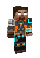Herobrine kiborg — Minecraft skin, rasm 1