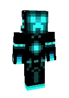 Ko'k Creeper — Minecraft skin, rasm 1
