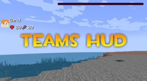 Teams HUD — Minecraft mod, rasm 1