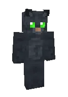 Qora mushuk — Minecraft skin, rasm 1