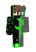 Yarim odam yarim ferri — Minecraft skin, rasm 1