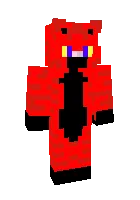 Qizil mushuk — Minecraft skin, rasm 1