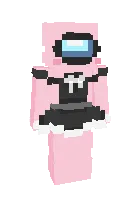Among Us pushti — Minecraft skin, rasm 1