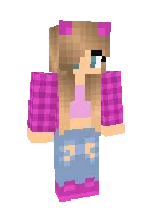 Barbi mushuk qiz — Minecraft skin, rasm 1