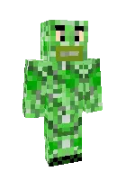 Yashil kiyimdagi qora tanli — Minecraft skin, rasm 1