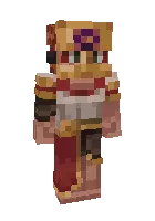 Leyla (Oltin yuzli) — Minecraft skin, rasm 1