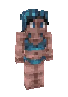 Cho'milish kiyimidagi Rayya — Minecraft skin, rasm 1