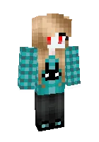 Yuni vampir — Minecraft skin, rasm 1