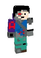 Ali.H Cyborg youtube — Minecraft skin, rasm 1